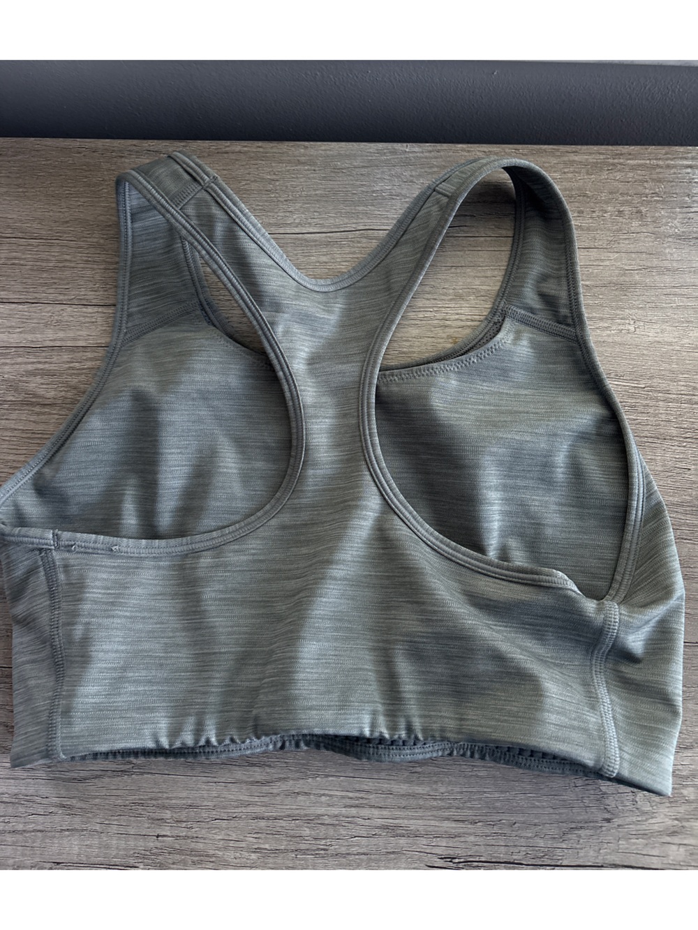 Nike Dri-Fit Racerback Grey Sports Bra - Picture 3 of 3
